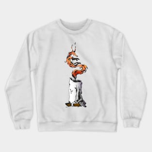 Candle Fire Fox (Black Version) Crewneck Sweatshirt